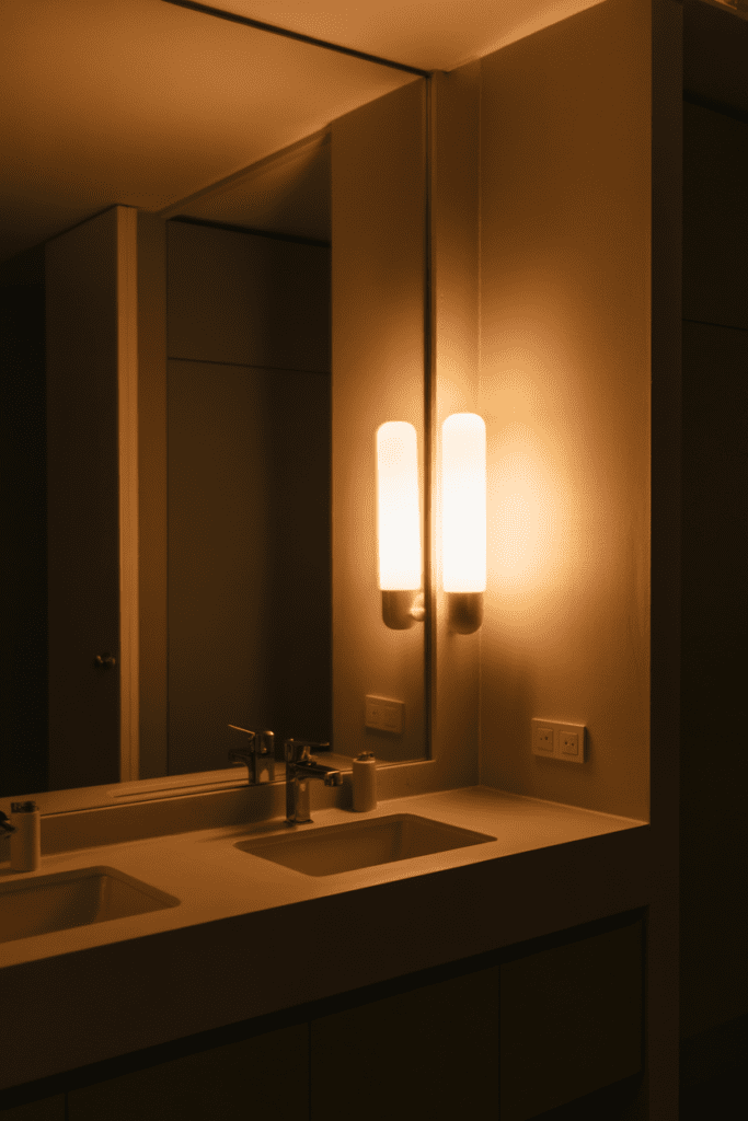 0009 1 minimalist bathroom at night with warm w seuza5ocudsg3wubrfnwrw nedldahgtpatk1hyv2rc4q cover