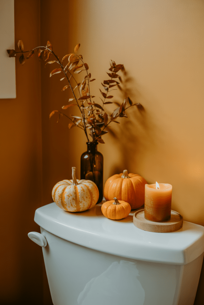 0010 1 fall themed bathroom with a white toilet 3p5jja0fxyceoshz izpha 7cpc wvesuo2uvwuhtybza cover