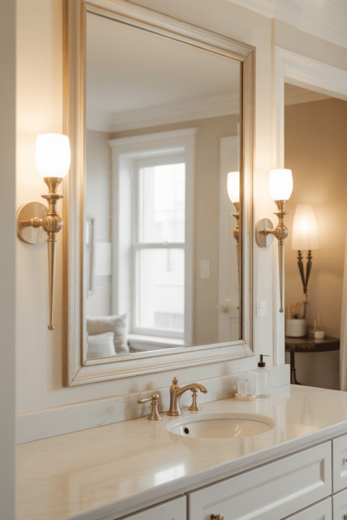 15 Bathroom Lighting Ideas That Make Every Bathroom Feel Better 0001 1 luxury bathroom with large rectangular m ppclxavsxi gtktfas8pla e04v0qbktvkoolge2di1fa cover