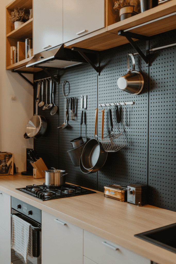 0001 1 modern tiny kitchen with black pegboard 6stqzgwmxy6dqhtkh xdbq ucdeeo9ksi 0ctziniq2zg cover