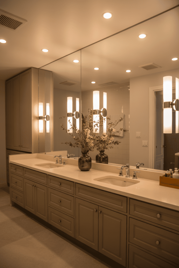 15 Bathroom Lighting Ideas That Make Every Bathroom Feel Better 0002 1 sophisticated bathroom showcasing layere tczilxwyvza 6mzxdpkm8a 0u0zdjftsakmsdgtqiiyug cover