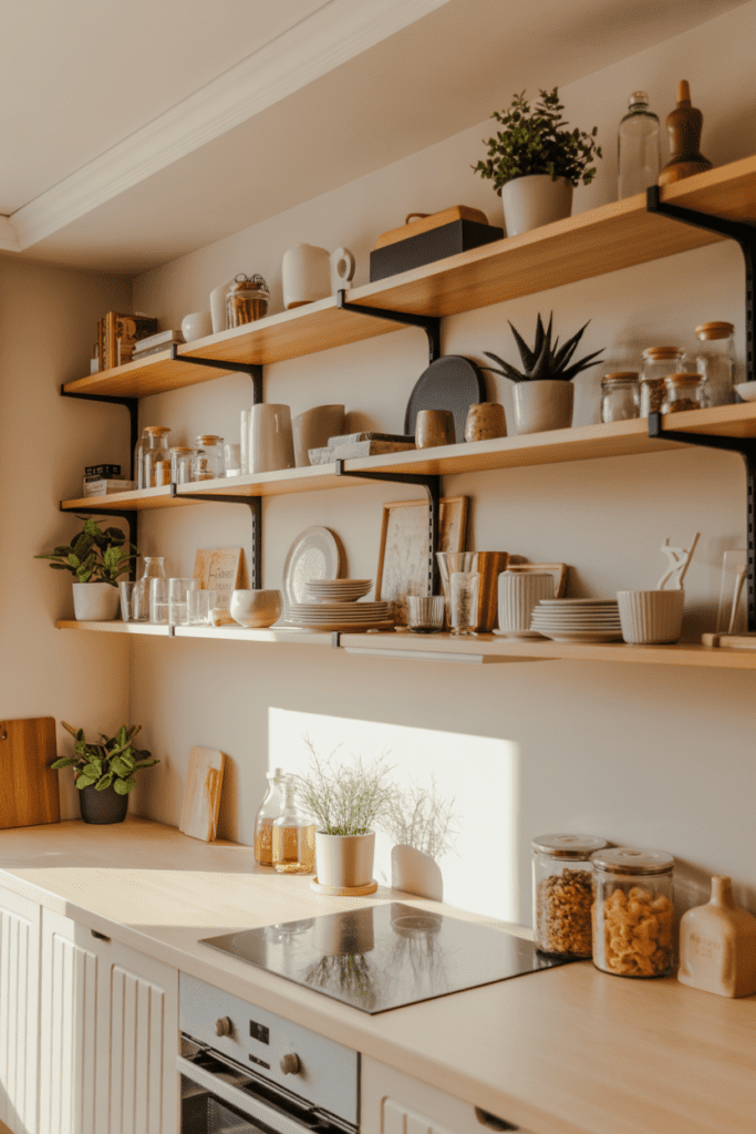 0006 1 floating wooden shelves above kitchen co szpeuinqxgg4pzhjjuraba ypn2 1ogrjgpmcsy jk2oq cover