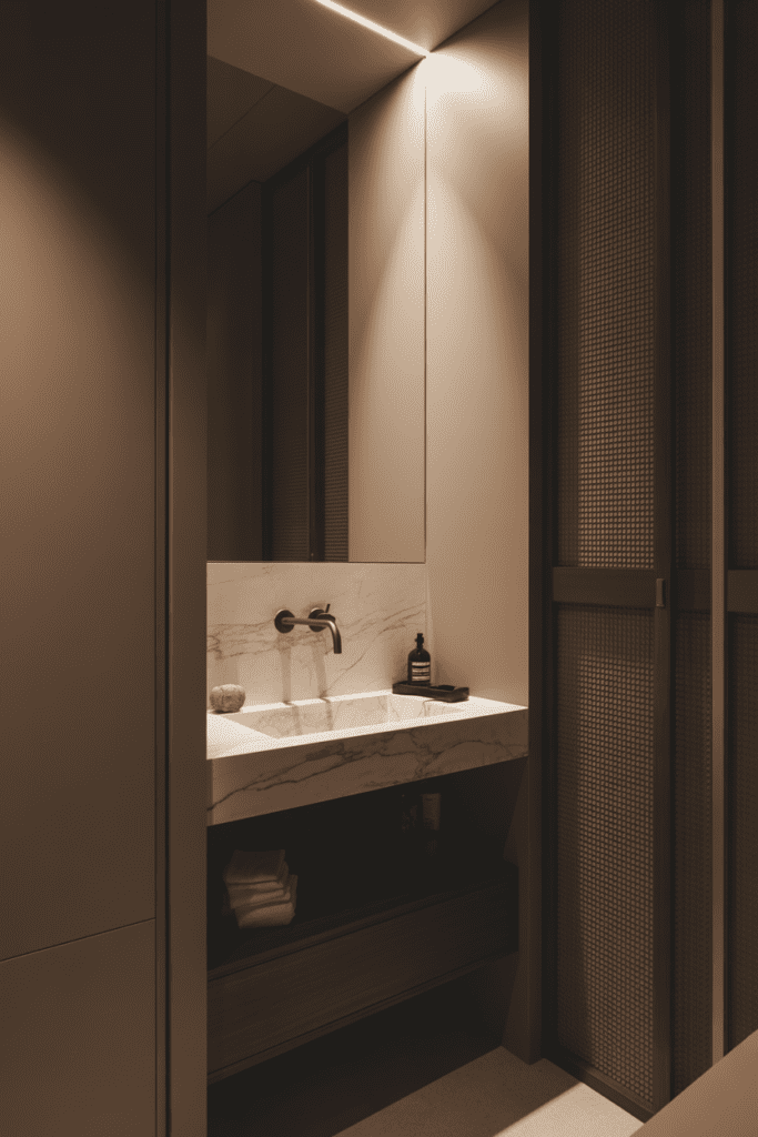 15 Small Primary Bathroom Ideas with Big Style 0006 1 modern compact bathroom with wall mounte yzmwy1oxvy mnr05dedl2g ak2bogp3qvcipufudg uza cover