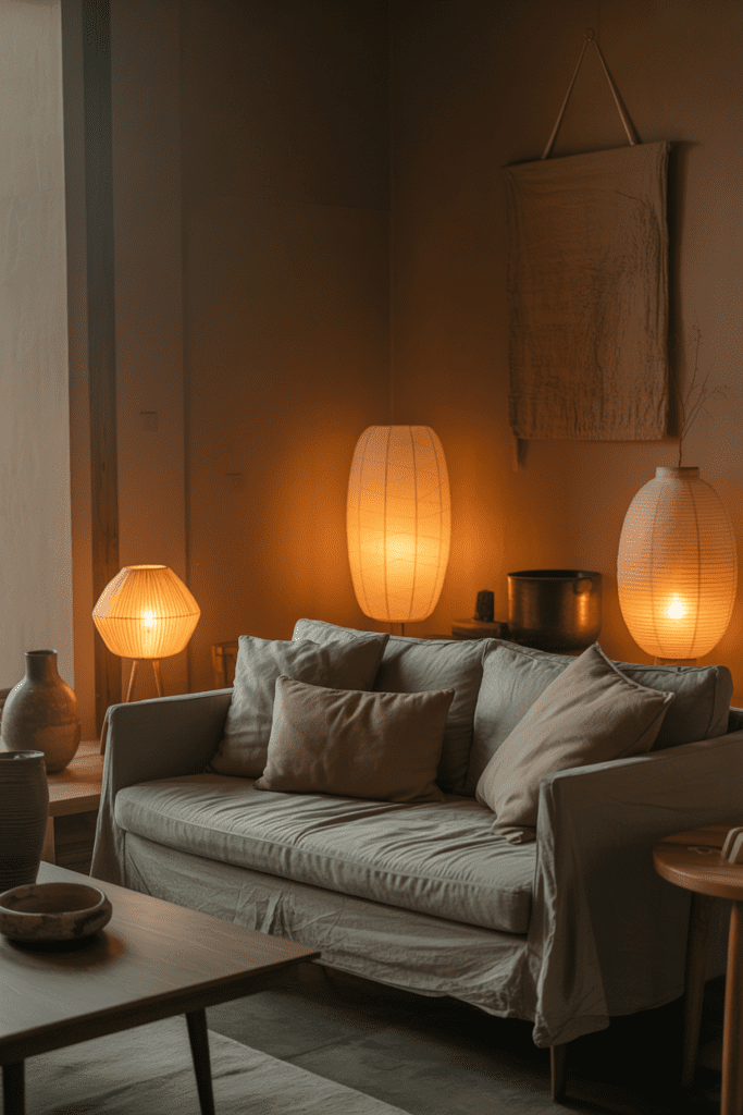13 Wabi-Sabi Living Room Ideas Embracing Imperfection 0008 1 cozy wabi sabi living room at dusk warm uv37hoowxbgcb3vf7sl1pq qcnwdkdvqfkq9xya3ufqag cover