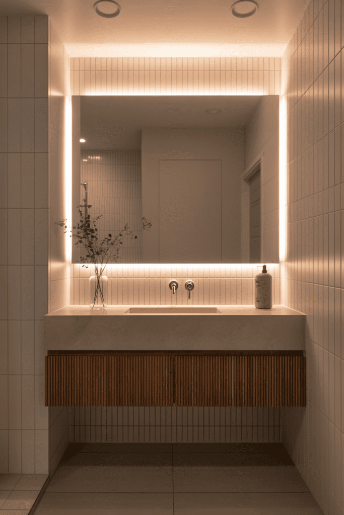 15 Bathroom Lighting Ideas That Make Every Bathroom Feel Better 0009 1 contemporary bathroom featuring a large eky0iorkxom2xjgjlokapg w4ofkq9tq2ailsvkrcb0ma cover