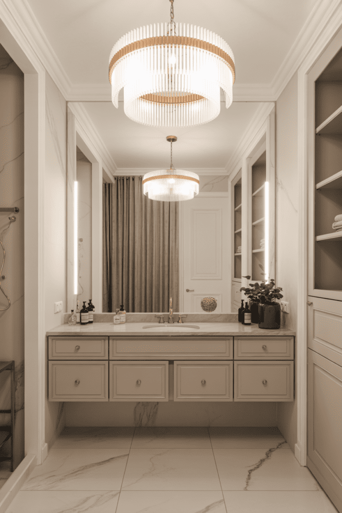 15 Bathroom Lighting Ideas That Make Every Bathroom Feel Better 0011 1 stylish bathroom centered around an over b lhrwtoufqtj0qagfmqaq yrha6qpsq7mt11qzn c50q cover
