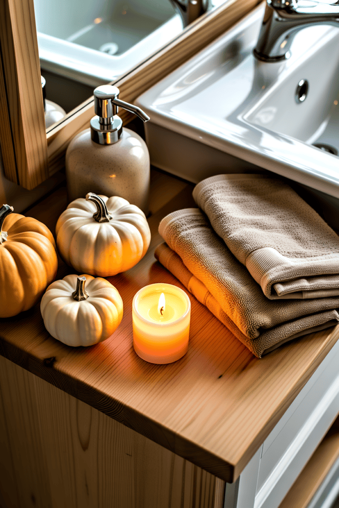 15 Fall Bathroom Decoration Ideas That Make Your Space Feel Warm, Cozy, and Actually Inviting 0013 1 a realistic photograph of a natural wood m57qddosxykpr3cl46s2xq upytkgghswag hvl7dsdqw cover