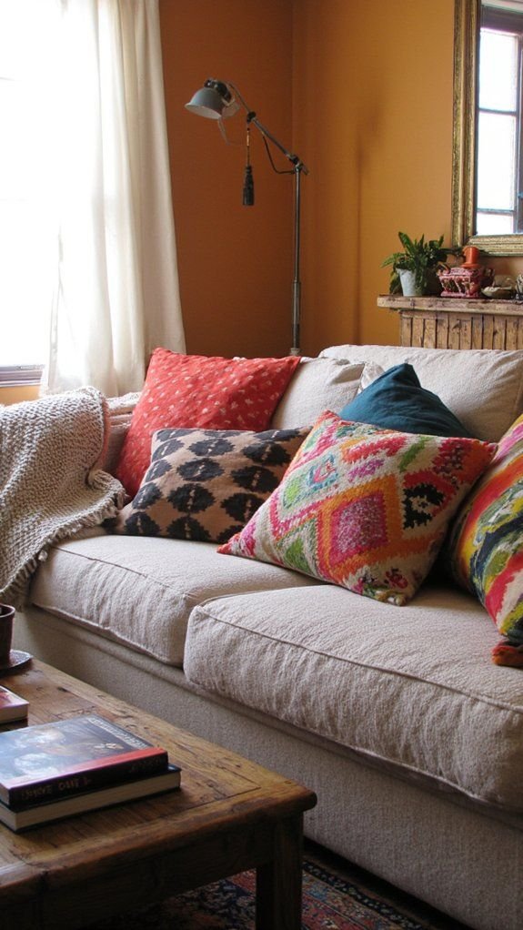 19 sofa styling with pillows for perfect balance