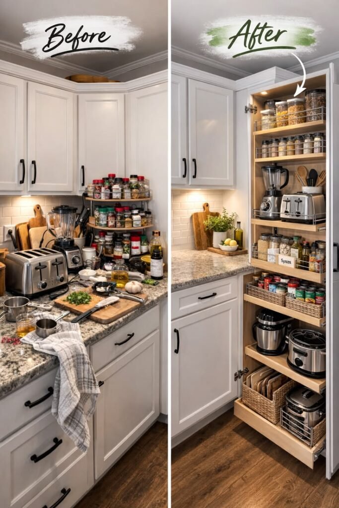 space saving kitchen cabinets hidden storage ideas for small kitchens
